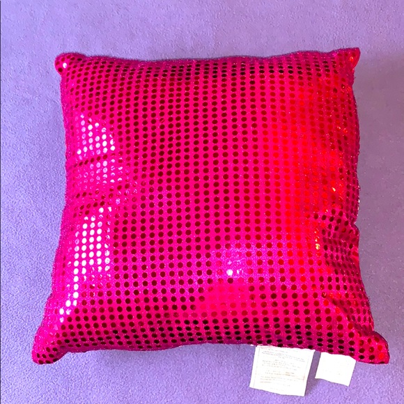 Other - 🦋Pink Sequins Throw Pillow